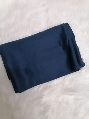 plain winter shawl- Bluish